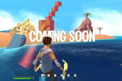 A screenshot of a game with the words "coming soon" on it.